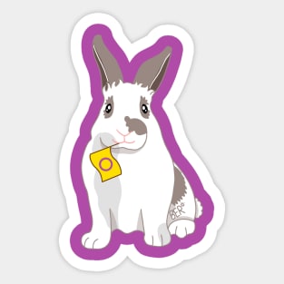 Ingrid The Intersex Bunny Rabbit Sticker